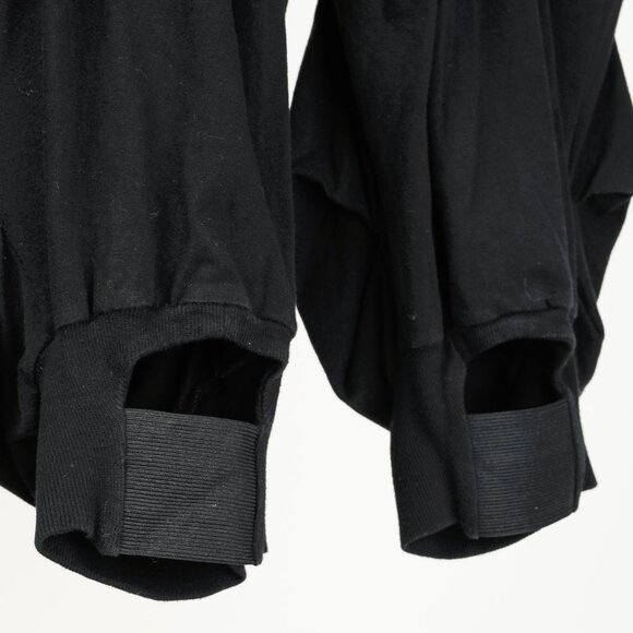 Elm Design Black Cotton-Jersey Pleated Capris - Picture 6 of 9